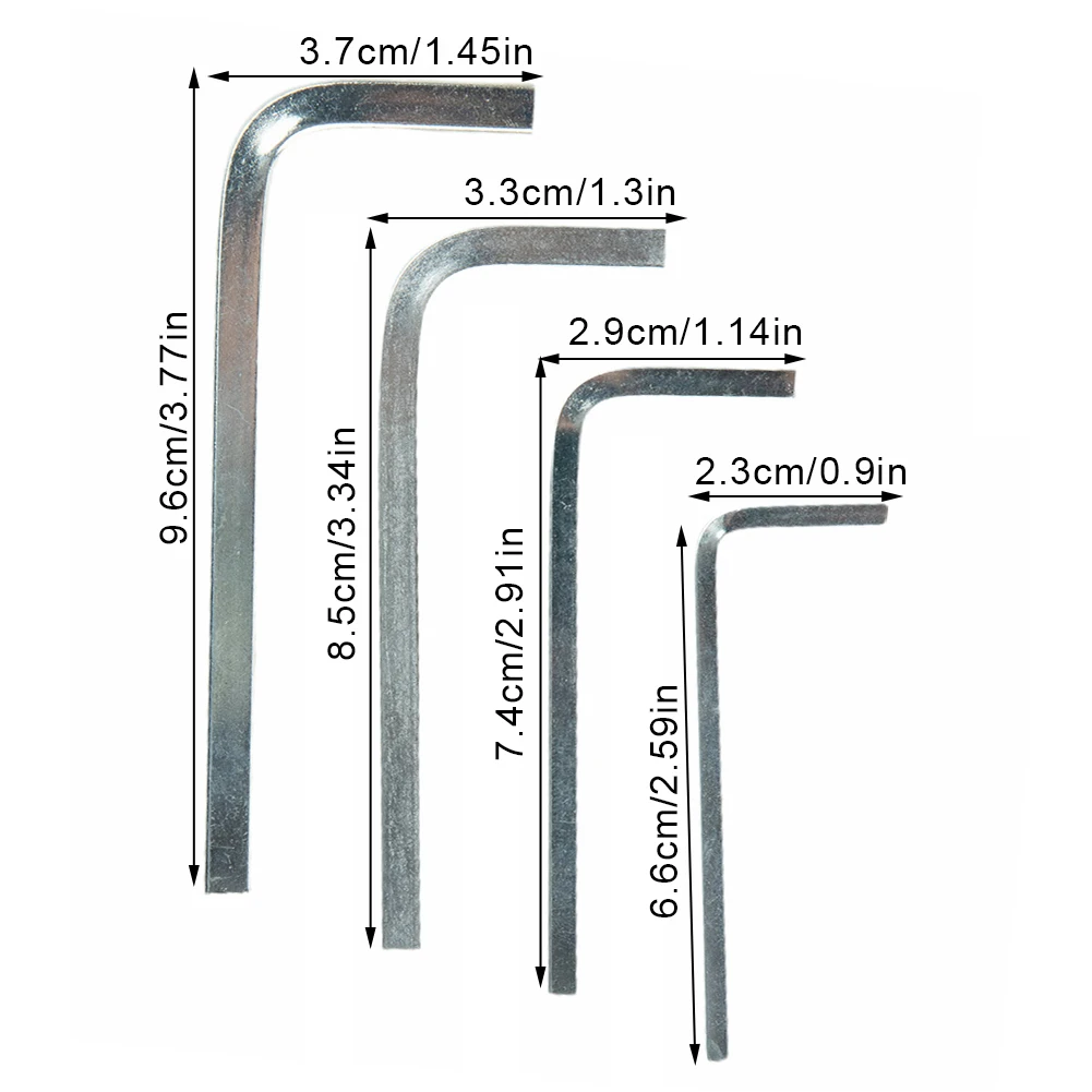 4Pcs L Shape Square Head Wrench Square Key 4 Point Wrench Screwdriver Set 3-6mm For Tightening Screws Portable Repair Hand Tool
4Pcs L Shape Square Head Wrench Square Key 4 Point Wrench Screwdriver Set 3-6mm For Tightening Screws Portable Repair Hand Tool
