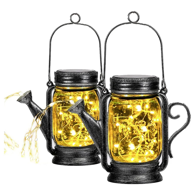 2 Pcs Outdoor Hanging Solar Lantern Mason Jar Solar Light,With 50 LED String Lights,For Courtyard Walkway Garden Decor
2 Pcs Outdoor Hanging Solar Lantern Mason Jar Solar Light,With 50 LED String Lights,For Courtyard Walkway Garden Decor