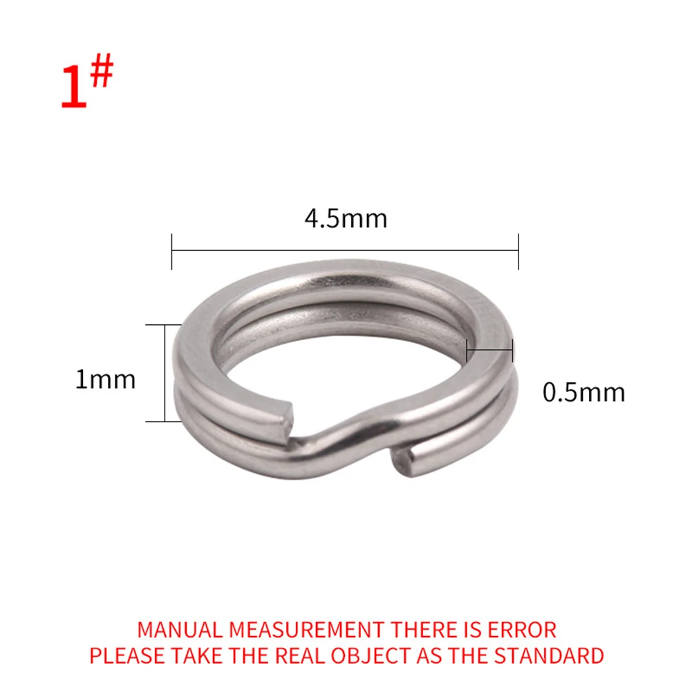 50pcs Stainless Steel Split Ring Fishing Lure Connector Double Oval Split Solid Ring Fishing Hook Snap Lure Swivel Accessories
50pcs Stainless Steel Split Ring Fishing Lure Connector Double Oval Split Solid Ring Fishing Hook Snap Lure Swivel Accessories