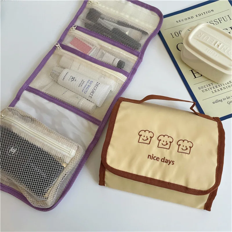 Hanging Roll-Up Makeup Bag,Toiletry Kit,Travel Organizer for Women,4 Storage Bags,Organize Personal Care,Bathroom,Brush Holder
Hanging Roll-Up Makeup Bag,Toiletry Kit,Travel Organizer for Women,4 Storage Bags,Organize Personal Care,Bathroom,Brush Holder