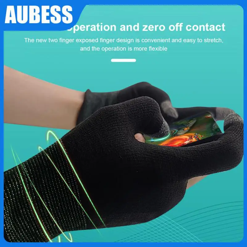 Finger Cover Non-slip Lightweight Game Gloves Nano-silver Fiber Sensitive Thumb Fingertip Sleeves Gaming Accessorie Sweat-proof
Finger Cover Non-slip Lightweight Game Gloves Nano-silver Fiber Sensitive Thumb Fingertip Sleeves Gaming Accessorie Sweat-proof