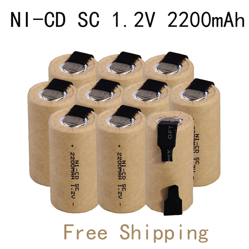 100% Original Screwdriver Drill SC Battery 1.2V 2200mAh Sub C Ni-Cd Rechargeable Battey With Tab Power Tool NiCd SUBC Cells
100% Original Screwdriver Drill SC Battery 1.2V 2200mAh Sub C Ni-Cd Rechargeable Battey With Tab Power Tool NiCd SUBC Cells
