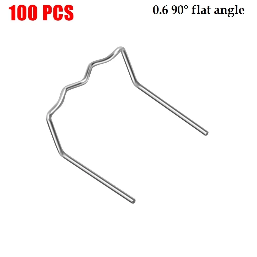 100Pcs Hot Stapler Plastic Repair Standard Pre Cut Wave Staples Bumper Bodywork Repairs 0.6/0.8mm Wave Staples Stainless Steel
100Pcs Hot Stapler Plastic Repair Standard Pre Cut Wave Staples Bumper Bodywork Repairs 0.6/0.8mm Wave Staples Stainless Steel