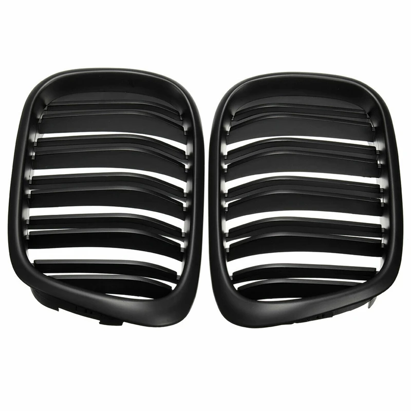 Front Bumper Kidney Grill Replacement Dual Slat Grilles for BMW E39 5 Series 525 528 1995-2004 Matte Black 
Front Bumper Kidney Grill Replacement Dual Slat Grilles for BMW E39 5 Series 525 528 1995-2004 Matte Black