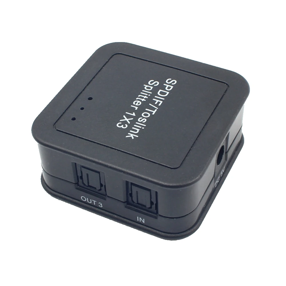 Digital Optical Audio Splitter One In Three Out SPDIF 1in3out 1X3 Optical Fiber Splitter
Digital Optical Audio Splitter One In Three Out SPDIF 1in3out 1X3 Optical Fiber Splitter