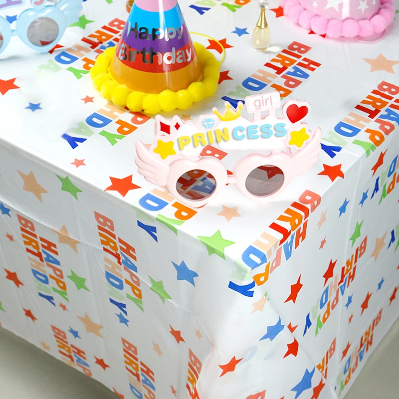Different Styles Of Disposable PEVA Plastic Water And Oil Repellent Tablecloths For Birthday Party Decoration
Different Styles Of Disposable PEVA Plastic Water And Oil Repellent Tablecloths For Birthday Party Decoration