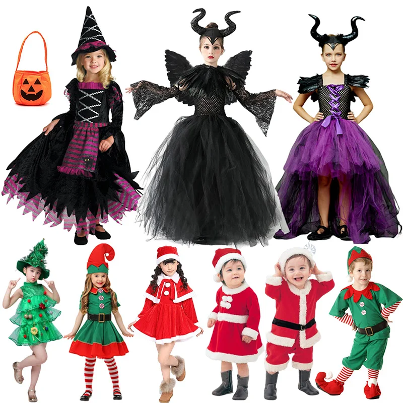 Halloween Costume for Kids Girls Witch Dress Christmas Party Child Vampire Maleficent Cosplay Costume New Year Girl Tutu Dress
Halloween Costume for Kids Girls Witch Dress Christmas Party Child Vampire Maleficent Cosplay Costume New Year Girl Tutu Dress