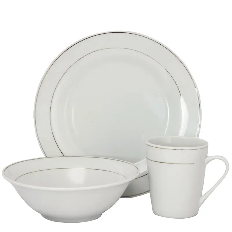 Stylish12-Piece Gold-Banded White Ceramic Dinnerware Set with Timeless Elegance and Classy Design
Stylish12-Piece Gold-Banded White Ceramic Dinnerware Set with Timeless Elegance and Classy Design