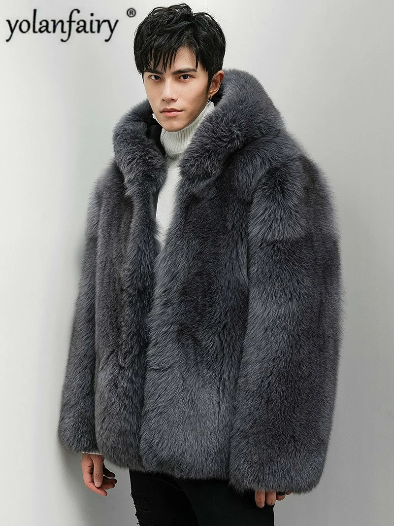 New 2023 Natural Fox Fur Coat Men Winter Jacket Real Fur Coat Men Hooded Genuine Fur Jackets and Coats Warm 8290 KJ3319
New 2023 Natural Fox Fur Coat Men Winter Jacket Real Fur Coat Men Hooded Genuine Fur Jackets and Coats Warm 8290 KJ3319