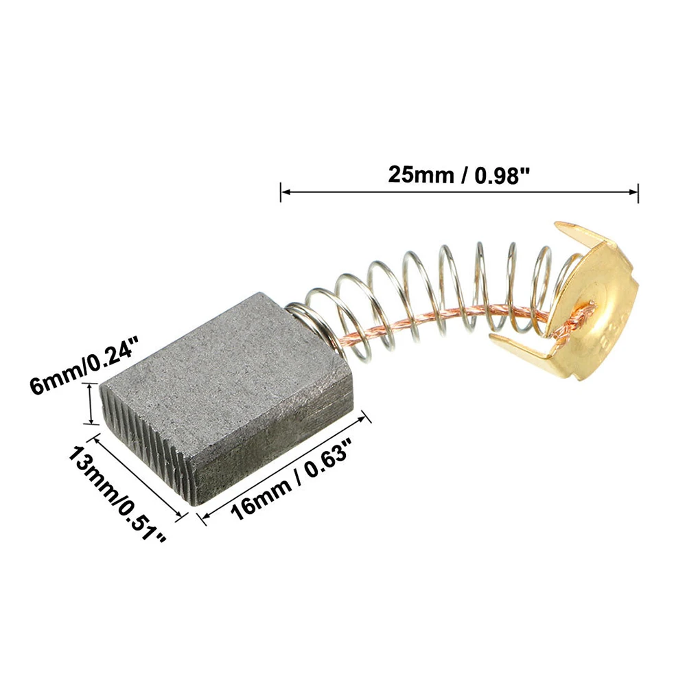10pcs Carbon Brushes For Electric Motors Angle Grinders Hammer Drills Replacement Power Tools Accessories 16x13x6mm
10pcs Carbon Brushes For Electric Motors Angle Grinders Hammer Drills Replacement Power Tools Accessories 16x13x6mm