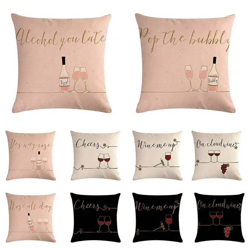 Wine Glass Cheer Home Decor Cushion Cover Throw Pillowcase Pillow Covers 45 * 45cm Sofa Seat Cushion Decorative i872
Wine Glass Cheer Home Decor Cushion Cover Throw Pillowcase Pillow Covers 45 * 45cm Sofa Seat Cushion Decorative i872