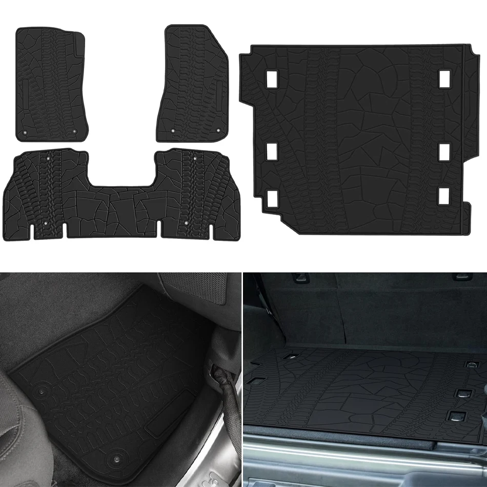 Коврики для ног и багажника TM, коврик для груза Подходит для Jeep Wrangler JL Unlimited Sport Sahara Freedom Rubicon 4 двери 2018 - 2022
Коврики для ног и багажника TM, коврик для груза Подходит для Jeep Wrangler JL Unlimited Sport Sahara Freedom Rubicon 4 двери 2018 - 2022