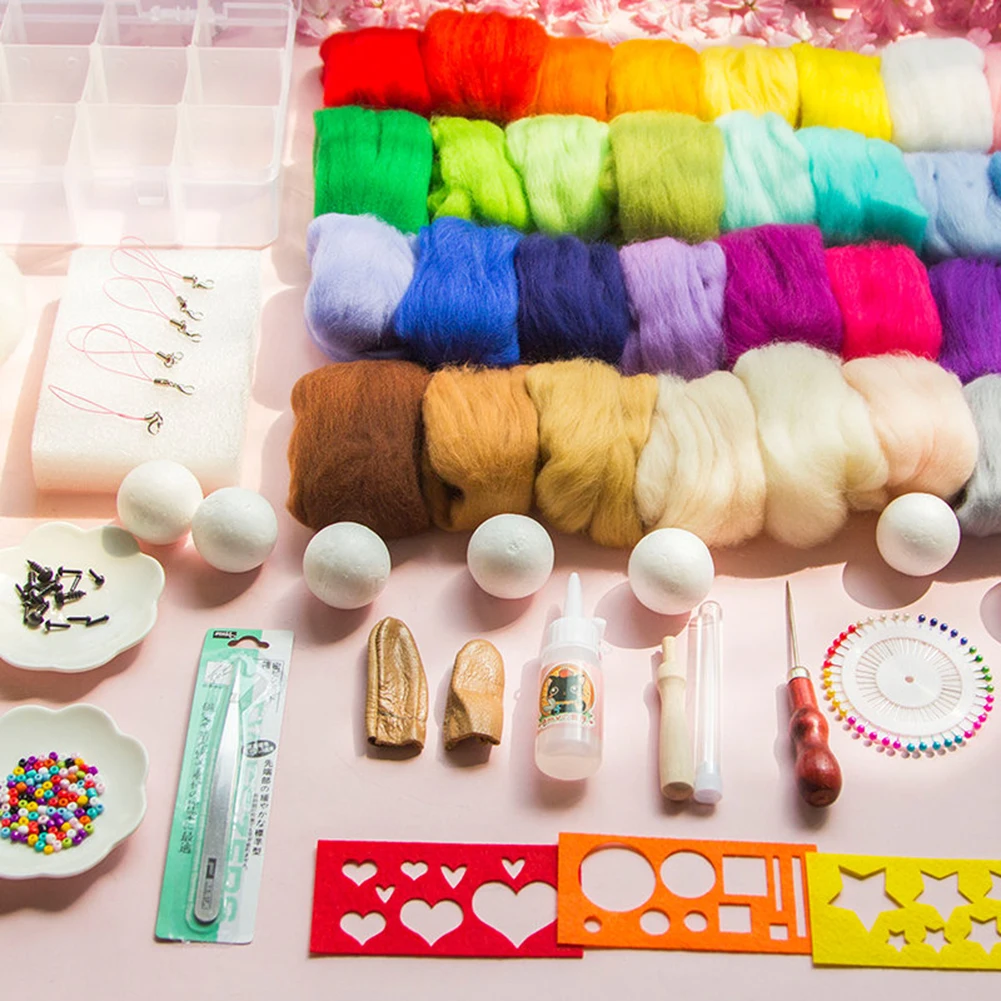New Arrival 10/15/24/36 Felting Wool Fibre Felt Fabric Felt Craft Toys Felting Wool Handmade Felting Craft DIY Fabric Material
New Arrival 10/15/24/36 Felting Wool Fibre Felt Fabric Felt Craft Toys Felting Wool Handmade Felting Craft DIY Fabric Material