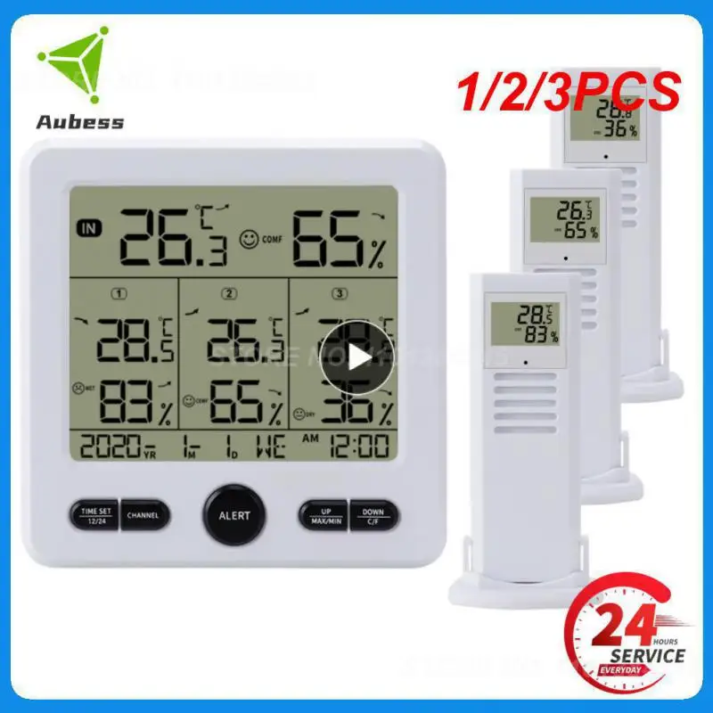 1/2/3PCS Wireless Weather Station Thermometer TS-6210 Digital Temperature Sensor Hygrometer WithRemote Sensors Battery Powered
1/2/3PCS Wireless Weather Station Thermometer TS-6210 Digital Temperature Sensor Hygrometer WithRemote Sensors Battery Powered