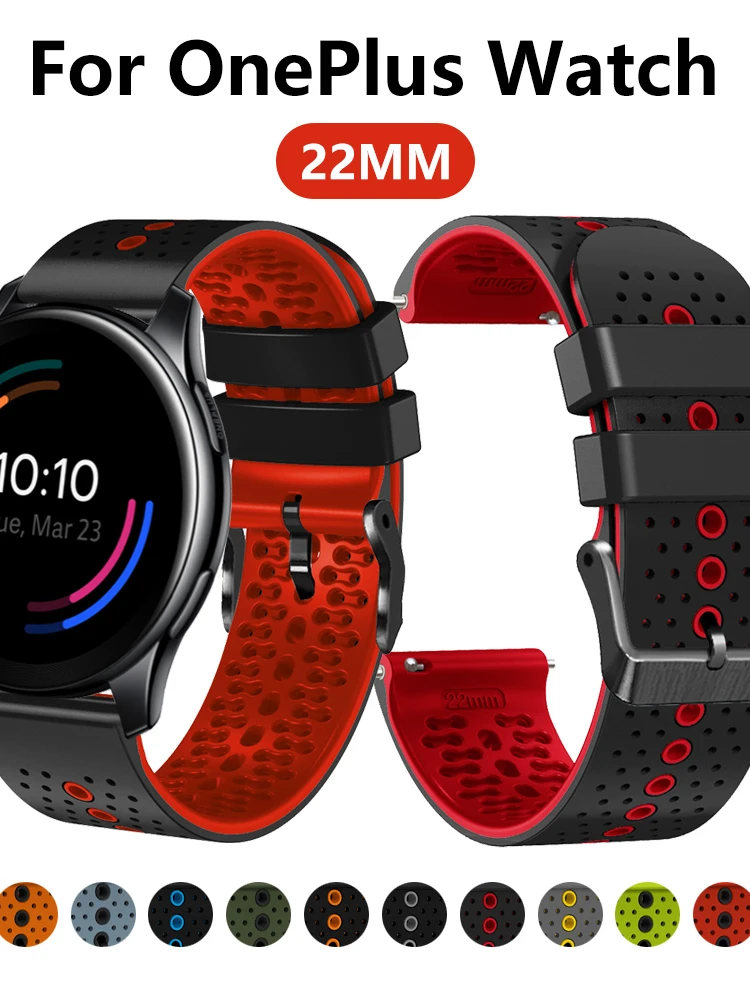 Ремешок силиконовый для Oneplus Watch band, спортивный Воздухопроницаемый сменный Браслет для one plus, 22 мм
Ремешок силиконовый для Oneplus Watch band, спортивный Воздухопроницаемый сменный Браслет для one plus, 22 мм