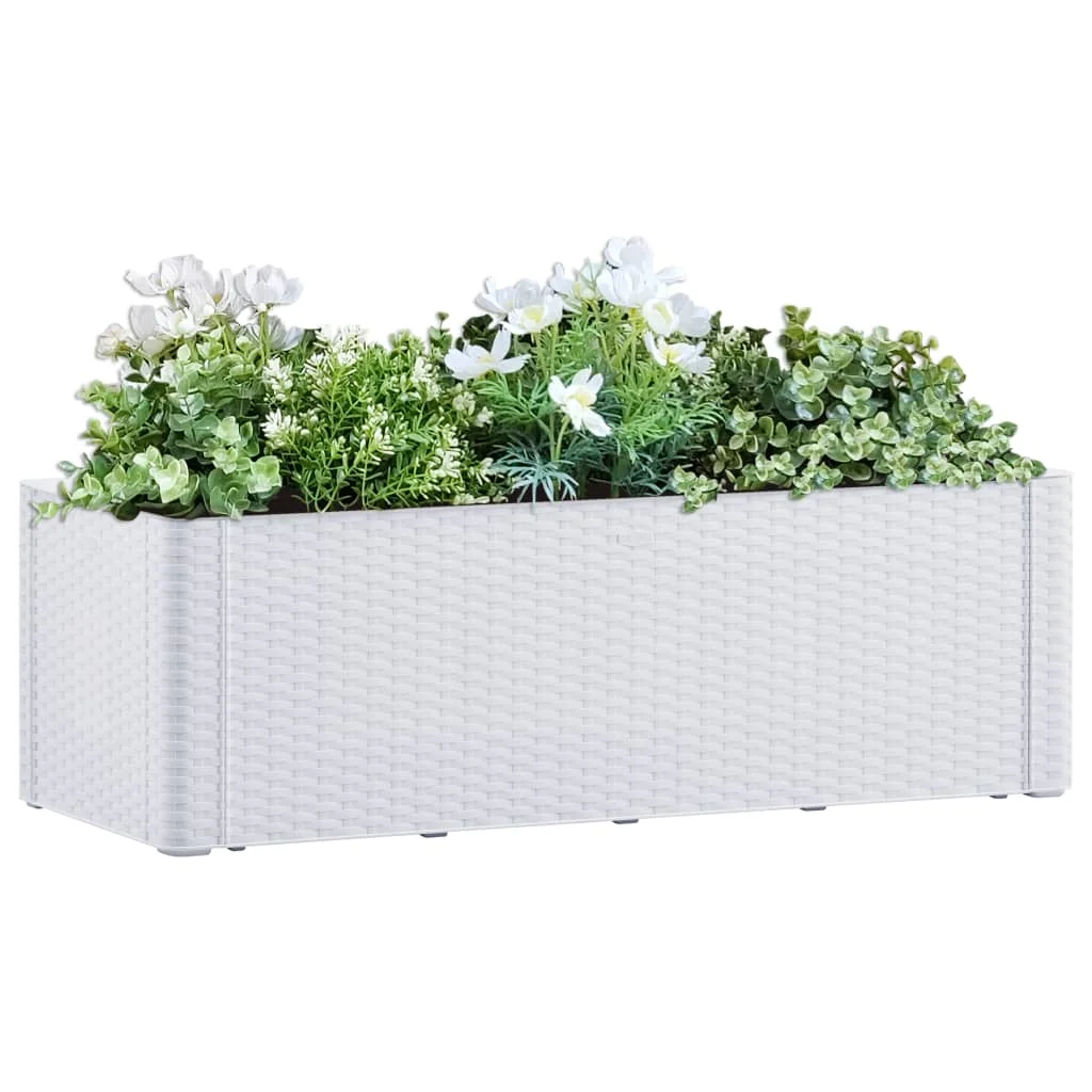 Garden Raised Bed with Self Watering System,Garden Planters, Patio Plant Pots, White 100x43x33 cm
Garden Raised Bed with Self Watering System,Garden Planters, Patio Plant Pots, White 100x43x33 cm