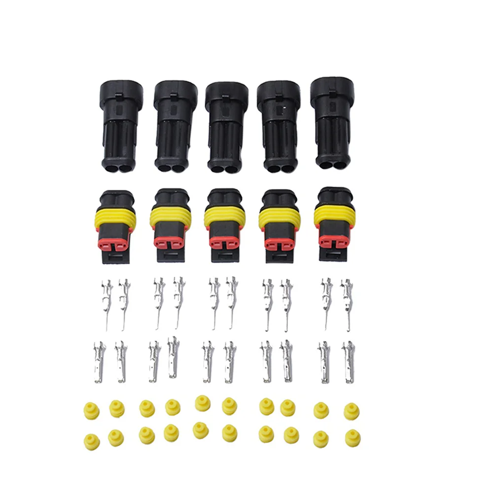 10 Kits Termianl Wire Connector Cnooector 2 Pin Way Electrical Terminal Waterproof Connectors Plug Motorcycle
10 Kits Termianl Wire Connector Cnooector 2 Pin Way Electrical Terminal Waterproof Connectors Plug Motorcycle
