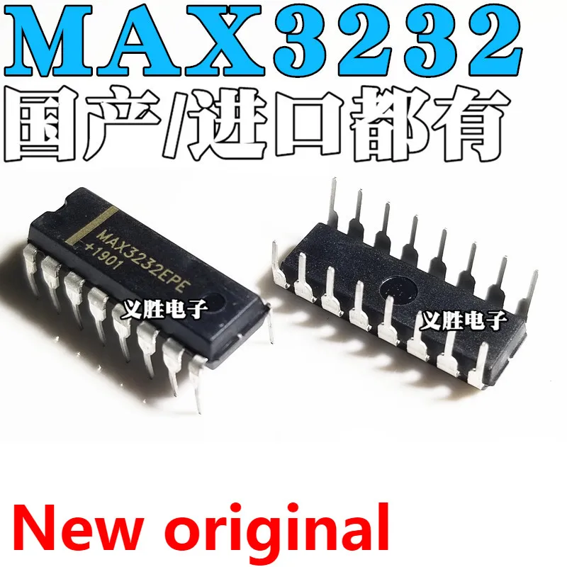 New and original MAX3232CPE MAX3232EPE DIP16 RS-232 RS - 232 transceiver MAX3232 chip into the DIP - 16, RS - 232 transceiver IC
New and original MAX3232CPE MAX3232EPE DIP16 RS-232 RS - 232 transceiver MAX3232 chip into the DIP - 16, RS - 232 transceiver IC