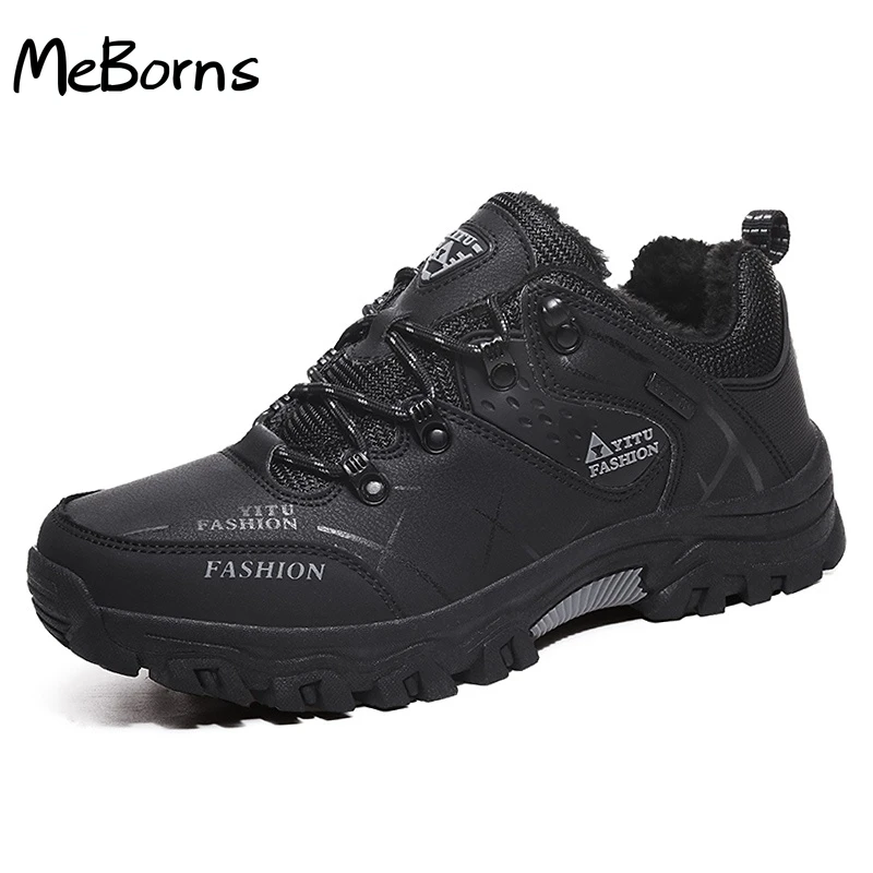 New Autumn Winter Warm Plush Snow Boots Sneakers Men Shoes Outdoor Casual Hiking Boots Non-slip Lace-up Ankle Boots Size 39-47
New Autumn Winter Warm Plush Snow Boots Sneakers Men Shoes Outdoor Casual Hiking Boots Non-slip Lace-up Ankle Boots Size 39-47