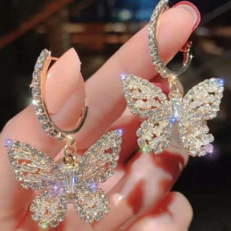 Cute Gold Color Butterfly Earring For Women Earring Gifts Jewelry Premium Luxury Zircon Jewelry Accessories butterfly earrings
Cute Gold Color Butterfly Earring For Women Earring Gifts Jewelry Premium Luxury Zircon Jewelry Accessories butterfly earrings