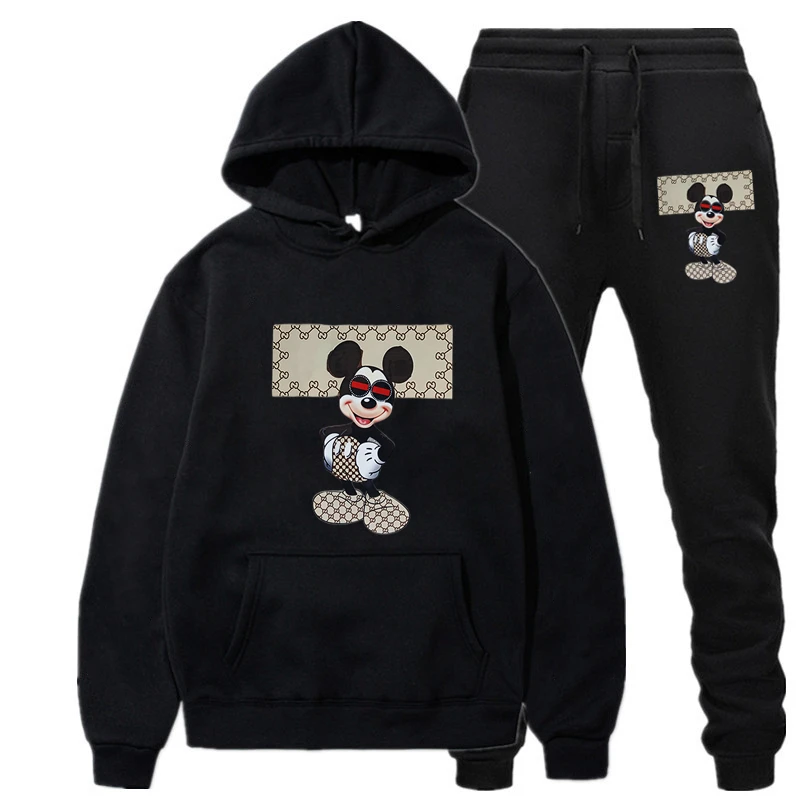 Spring Autumn Mickey Mouse 2pcs sets Men Women Clothes Hoodie + Pants Sport Suit Minnie Mickey Sweatshirts Sport Suit
Spring Autumn Mickey Mouse 2pcs sets Men Women Clothes Hoodie + Pants Sport Suit Minnie Mickey Sweatshirts Sport Suit