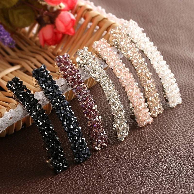 1Pc Bling Crystal Hairpins Headwear For Women Girls Rhinestone Hair Clips Pins Barrette Styling Tools Accessories 7 Colors
1Pc Bling Crystal Hairpins Headwear For Women Girls Rhinestone Hair Clips Pins Barrette Styling Tools Accessories 7 Colors