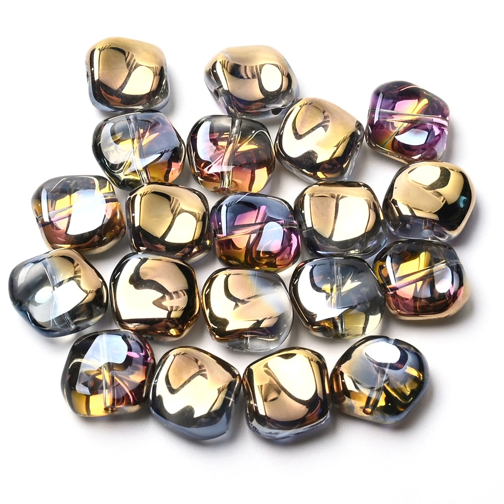 20Pcs Irregular Lampwork Glass Beads For Jewelry Making Diy AB Bracelet Earrings AB Rainbow Golden Color Crystal Beads Wholesale
20Pcs Irregular Lampwork Glass Beads For Jewelry Making Diy AB Bracelet Earrings AB Rainbow Golden Color Crystal Beads Wholesale