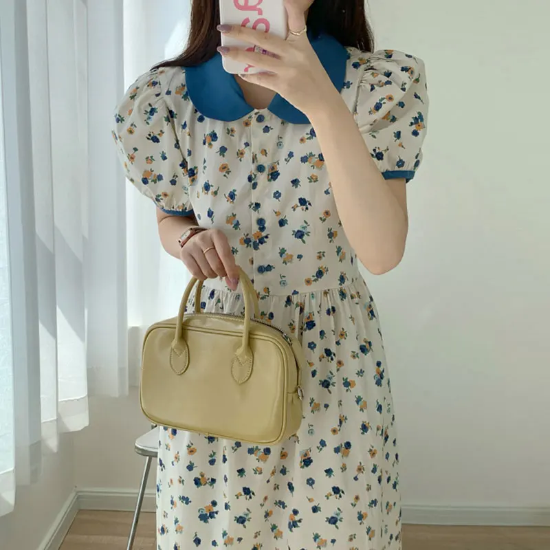 Korean Chic Summer Women Dress Vintage Kawaii Peter Pan Collar Print A-Line Female Dresses Japanese Sweet Puff Sleeve Vestidos
Korean Chic Summer Women Dress Vintage Kawaii Peter Pan Collar Print A-Line Female Dresses Japanese Sweet Puff Sleeve Vestidos