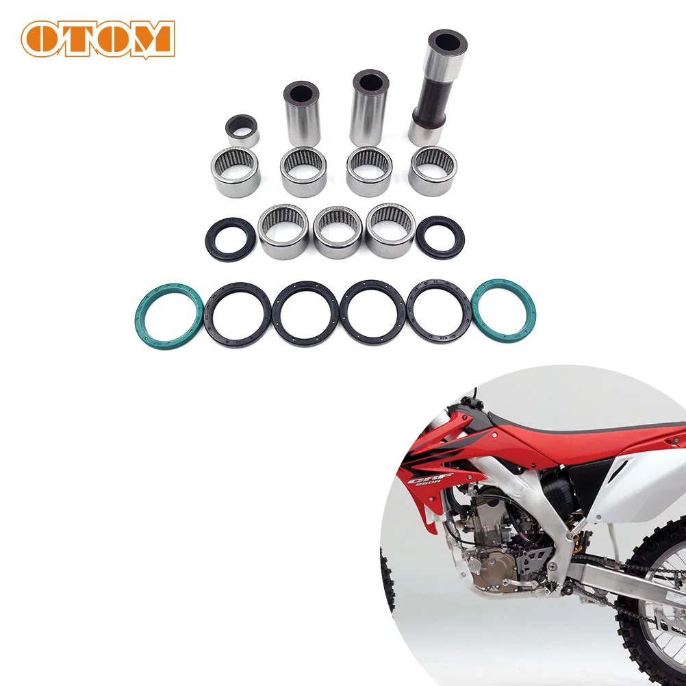 OTOM Motorcycle Rocker Linkage Arm Needle Bearings Oil Seal Bushings Shaft Insert For HONDA CR125 CRF250R CRF250X CRF450X CRF450
OTOM Motorcycle Rocker Linkage Arm Needle Bearings Oil Seal Bushings Shaft Insert For HONDA CR125 CRF250R CRF250X CRF450X CRF450