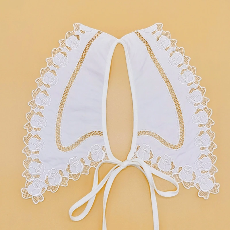 Women Lace DIY Detachable Collar Shawl Embroidery Rose Trim Patchwork Capelet Drop Shipping
Women Lace DIY Detachable Collar Shawl Embroidery Rose Trim Patchwork Capelet Drop Shipping