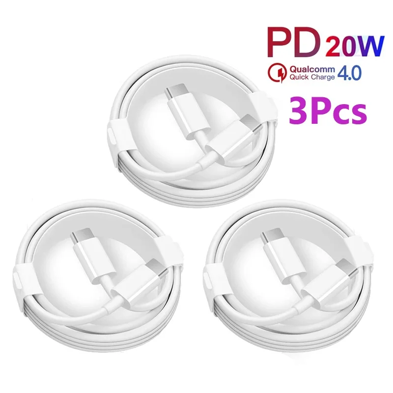 3PCS 20W Fast Charging Cord 1M PD Type c C-C USB-C Charger Cable For Samsung htc charg cord xiaomi huawei usb cable extension
3PCS 20W Fast Charging Cord 1M PD Type c C-C USB-C Charger Cable For Samsung htc charg cord xiaomi huawei usb cable extension