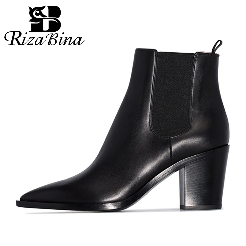 RIZABINA Size 32-45 Women;S Ankle Boots Real Leather Winter Women Shoes Fashion High Heels Casual Female Short Boot Footwear
RIZABINA Size 32-45 Women;S Ankle Boots Real Leather Winter Women Shoes Fashion High Heels Casual Female Short Boot Footwear
