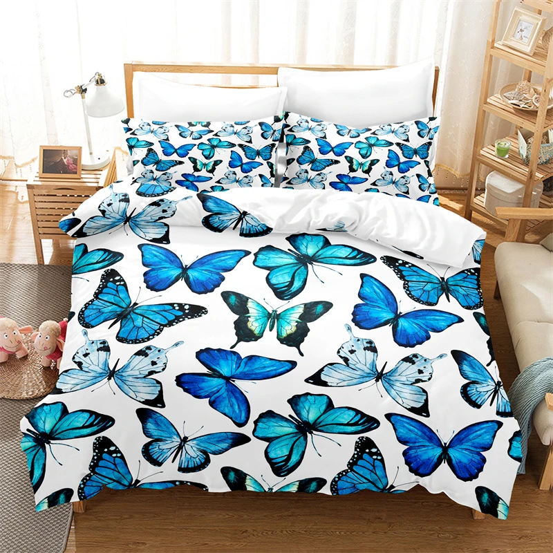 Blue Butterfly Bedding Set Duvet Cover King Set 3d Bedding Digital Printing Bed Linen Bedding Set Queen Size Fashion Design
Blue Butterfly Bedding Set Duvet Cover King Set 3d Bedding Digital Printing Bed Linen Bedding Set Queen Size Fashion Design