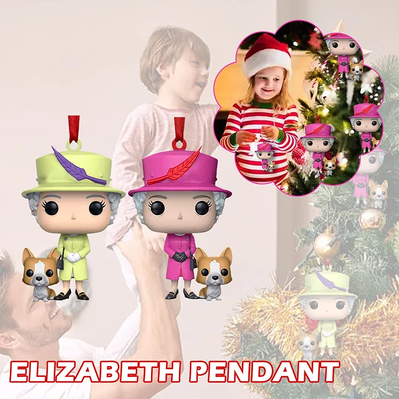 Elizabeth Queen II Christmas Ornament Christmas Decoration Featuring Queen and Corgi Queen Elizabeth Mourning Hanging Ornament
Elizabeth Queen II Christmas Ornament Christmas Decoration Featuring Queen and Corgi Queen Elizabeth Mourning Hanging Ornament