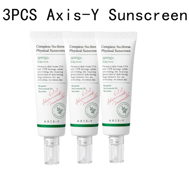 

Освежающий солнцезащитный крем, без стресса, 50 мл, SPF50 + PA ++++, 3 шт.