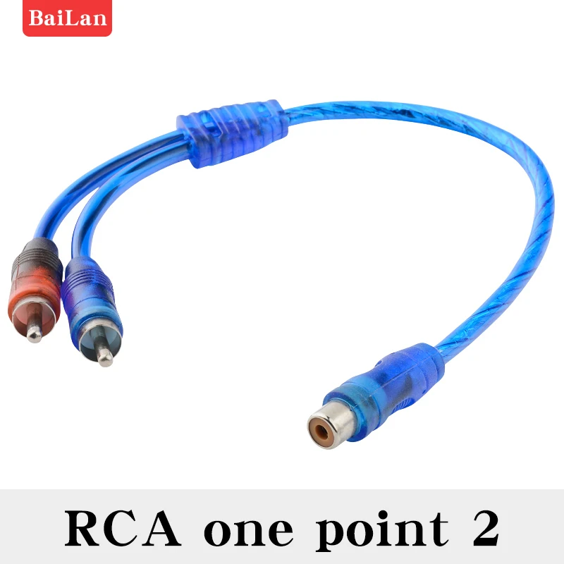 RCA one to 2 Car Audio Cable 1 Male To 2 Female/ 1 Female RCA 2 Male Adapter Cable Wire Splitter Stereo Audio Signal Connector
RCA one to 2 Car Audio Cable 1 Male To 2 Female/ 1 Female RCA 2 Male Adapter Cable Wire Splitter Stereo Audio Signal Connector
