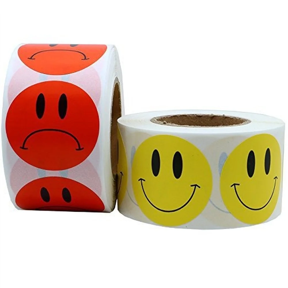 Round Smiley Happy Reward Sticker Sad Punishment Unhappy Motivational Stationery for Children 50-500pcs Wholesale
Round Smiley Happy Reward Sticker Sad Punishment Unhappy Motivational Stationery for Children 50-500pcs Wholesale