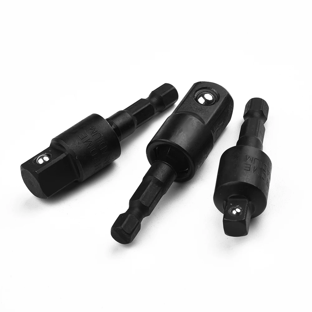 3pcs 1/4" 3/8" 1/2" Electric Drill Socket Adapter For Impact Driver With Hex Shank To Square Socket Drill Bits Extension Socket
3pcs 1/4" 3/8" 1/2" Electric Drill Socket Adapter For Impact Driver With Hex Shank To Square Socket Drill Bits Extension Socket