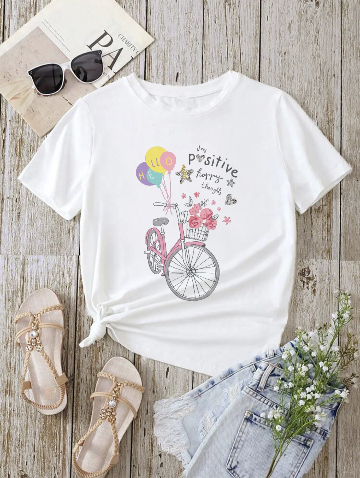 Женская Универсальная футболка с коротким рукавом и принтом, летняя
Женская Универсальная футболка с коротким рукавом и принтом, летняя