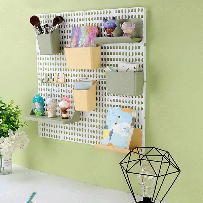 Настенный стеллаж для хранения, стеллаж для хранения из перфорированной доски для дома
Настенный стеллаж для хранения, стеллаж для хранения из перфорированной доски для дома