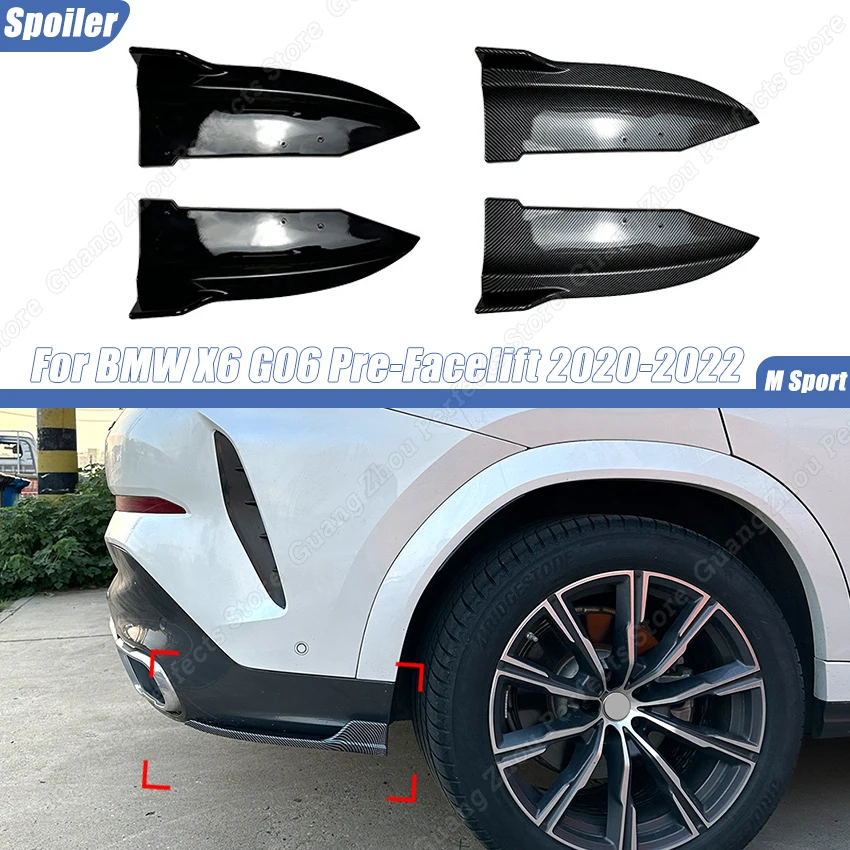 Car Rear Bumper Spoiler Splitter Canards Diffuser Protector Trim for BMW X6 G06 M Sport Pre-Facelift 2020 2021 2022 Tuning
Car Rear Bumper Spoiler Splitter Canards Diffuser Protector Trim for BMW X6 G06 M Sport Pre-Facelift 2020 2021 2022 Tuning