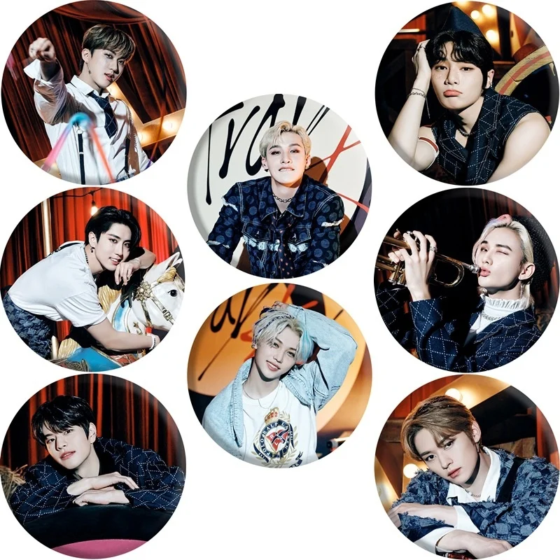 Kpop New Boys Group Stray kids Mini Teaser Tinplate Art Badges Backpack Decorated Mirror Keychain Fashion Lapel Brooch Gifts I.N
Kpop New Boys Group Stray kids Mini Teaser Tinplate Art Badges Backpack Decorated Mirror Keychain Fashion Lapel Brooch Gifts I.N