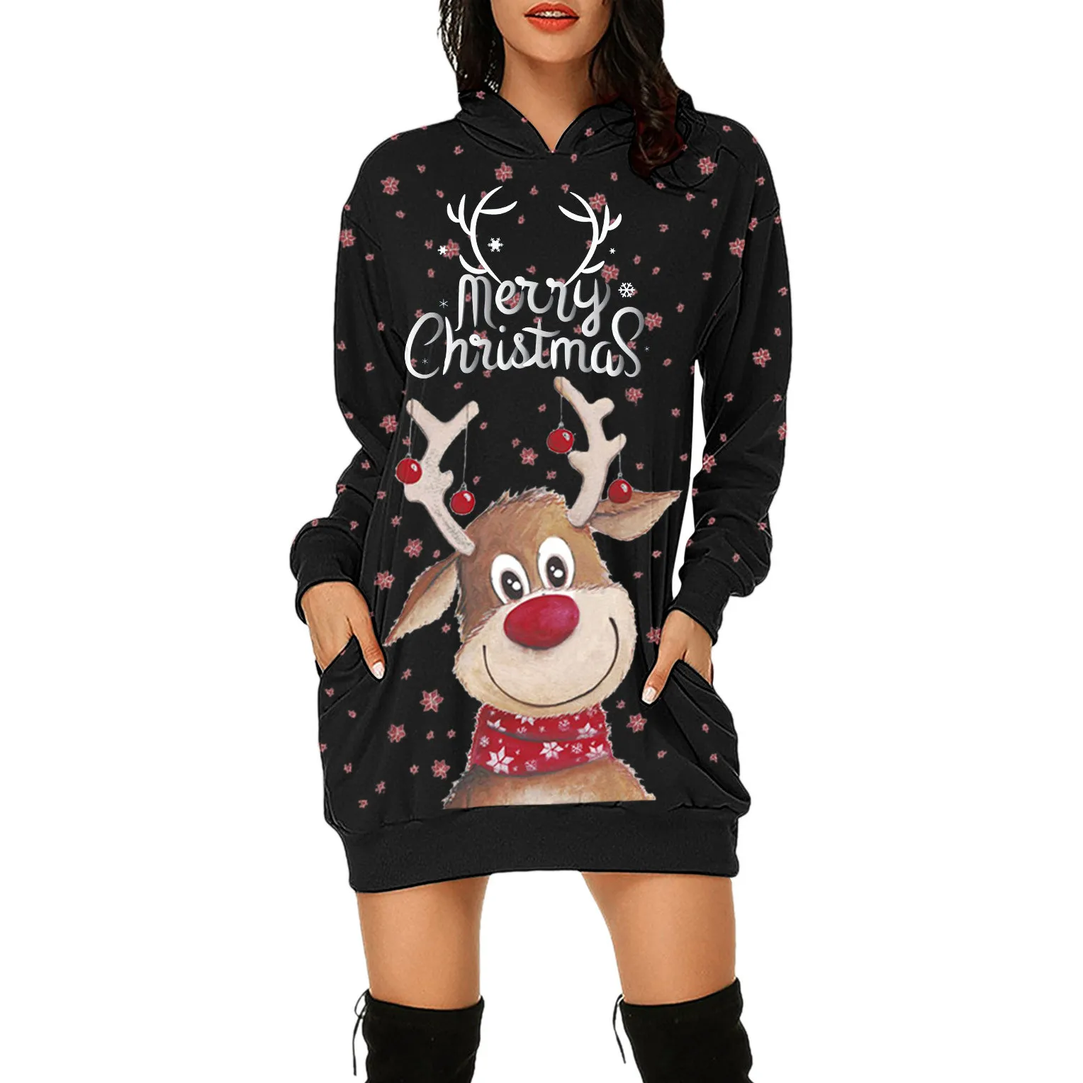 2023 Christmas Sweatshirt Pullover Women's Christmas Printed Sweatshirt Bag Hip Dress Hoodie With New Year Clothes Hooded
2023 Christmas Sweatshirt Pullover Women's Christmas Printed Sweatshirt Bag Hip Dress Hoodie With New Year Clothes Hooded
