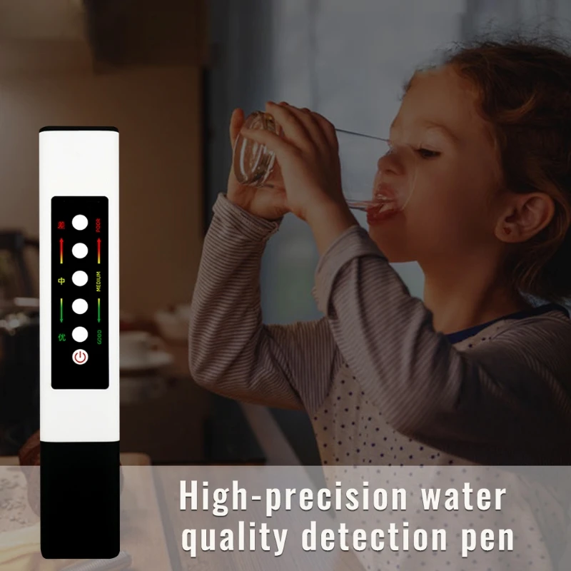 Water Quality Tester Accurate TDS PH Meter 1-9990ppm Ideal Water Test Meter Compatible with Drinking Water Aquariums M4YD
Water Quality Tester Accurate TDS PH Meter 1-9990ppm Ideal Water Test Meter Compatible with Drinking Water Aquariums M4YD