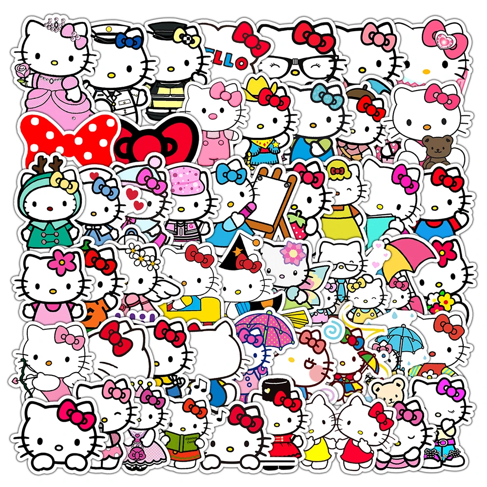10/30/50PCS Cute Hello Kitty Kawaii Cartoon Sticker DIY Phone Laptop Luggage Skateboard Graffiti Decals Fun for Kid Toy
10/30/50PCS Cute Hello Kitty Kawaii Cartoon Sticker DIY Phone Laptop Luggage Skateboard Graffiti Decals Fun for Kid Toy