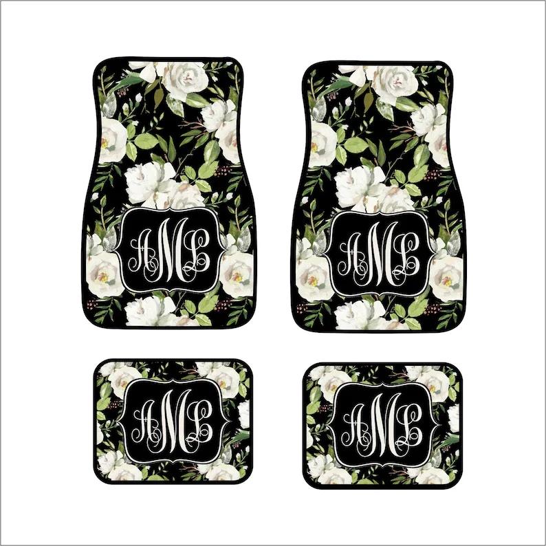 Monogram Car Floor Mats Front Car Mats Rear Car Mat Custom Car Mats Personalized Car Gift Sweet 16 Gift Antique White Roses
Monogram Car Floor Mats Front Car Mats Rear Car Mat Custom Car Mats Personalized Car Gift Sweet 16 Gift Antique White Roses