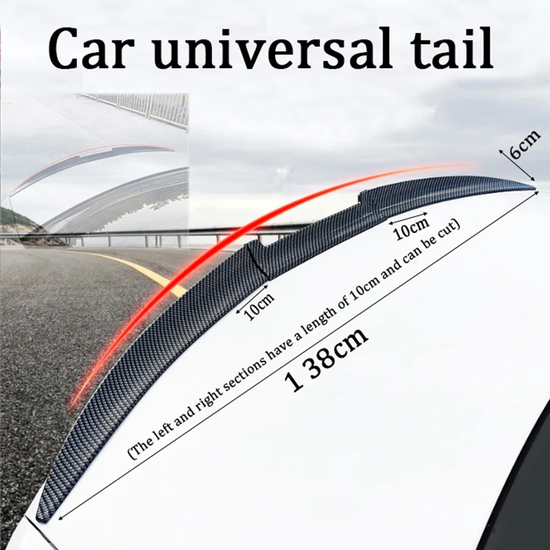 Universal tail carbon fiber pattern tail car tail cool decoration stitching tail fixed wind wing
Universal tail carbon fiber pattern tail car tail cool decoration stitching tail fixed wind wing