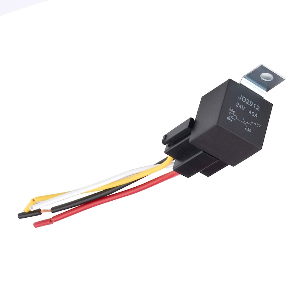 4-контактное 5-контактное автомобильное реле 12 В, 24 В, 40 А, водонепроницаемое автомобильное реле JD1912, JD1914, JD2912, JD2914, автомобильное реле, нормально открытое преобразователь
4-контактное 5-контактное автомобильное реле 12 В, 24 В, 40 А, водонепроницаемое автомобильное реле JD1912, JD1914, JD2912, JD2914, автомобильное реле, нормально открытое преобразователь