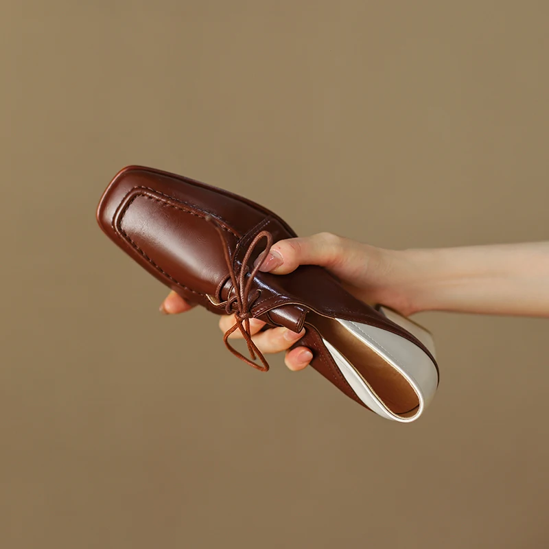 2023 new spring women pumps natural leather 22-24.5cm length cowhide+knitting+pigskin square toe Vintage Thick Heel loafers
2023 new spring women pumps natural leather 22-24.5cm length cowhide+knitting+pigskin square toe Vintage Thick Heel loafers