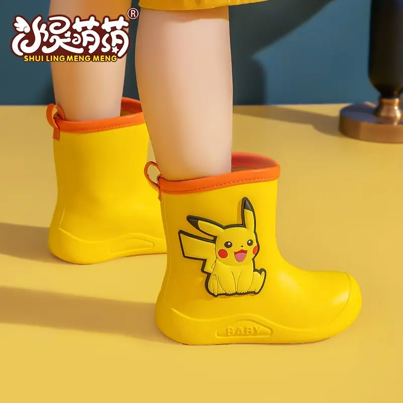Детские резиновые сапоги Pikachu, Нескользящие, для мальчиков и девочек, водонепроницаемая обувь для студентов и малышей
Детские резиновые сапоги Pikachu, Нескользящие, для мальчиков и девочек, водонепроницаемая обувь для студентов и малышей